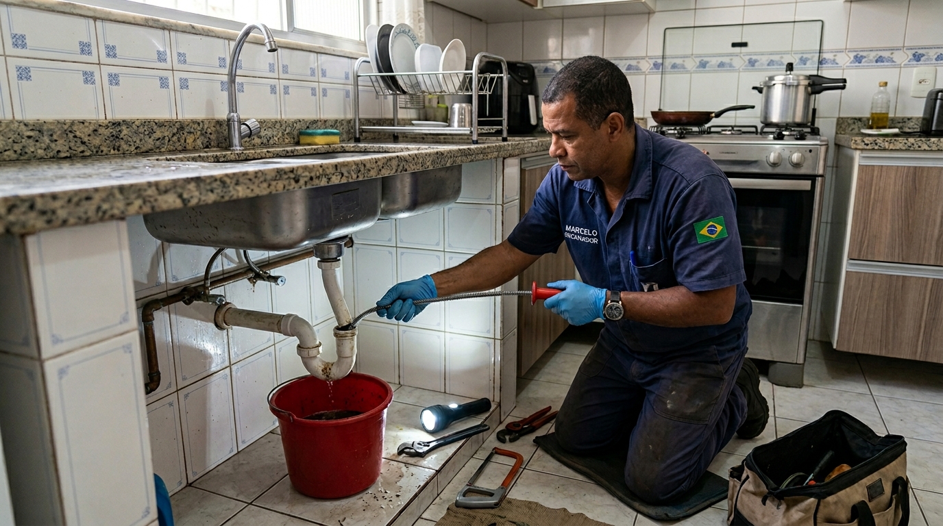 Desentupimento de canos com jato de alta pressão em Mogi das Cruzes-SP