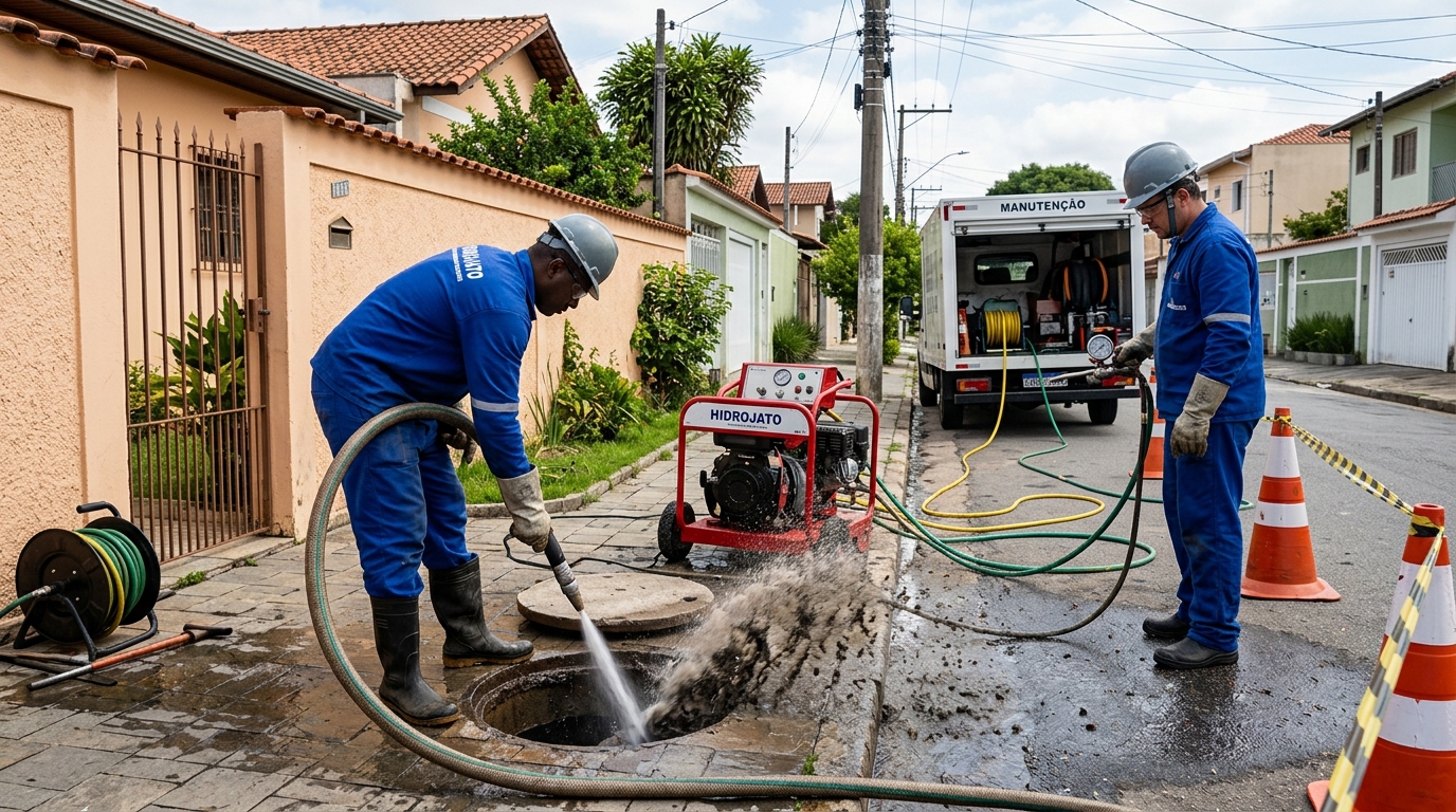 Hidrojateamento residencial em Mogi das Cruzes-SP